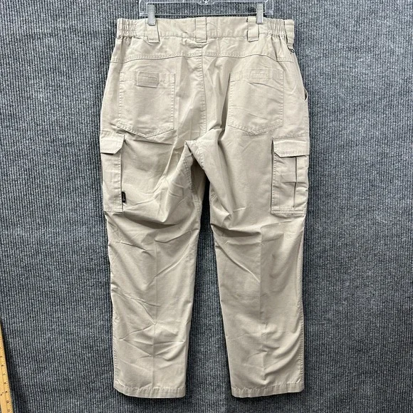 Galls Mens Cargo Pants Size 38x32 Beige Cotton Blend Utility Outdoor Mid Rise - Picture 8 of 12